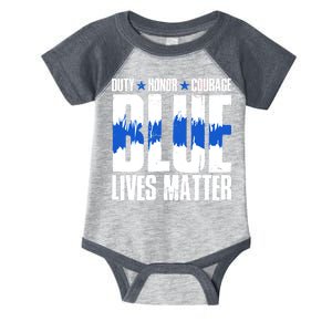 Blue Lives Matter Infant Baby Jersey Bodysuit