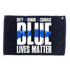 Blue Lives Matter Grommeted Golf Towel