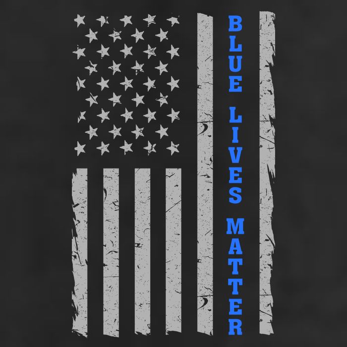 Blue Lives Matter Vintage Flag Trucker Hat
