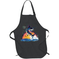 Blue Marlin Fish Sunset Apron