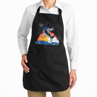 Blue Marlin Fish Sunset Apron