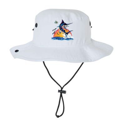 Blue Marlin Fish Sunset Legacy Cool Fit Booney Bucket Hat