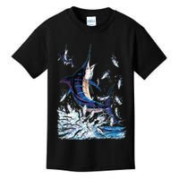 Blue Marlin Fishing Kids T-Shirt