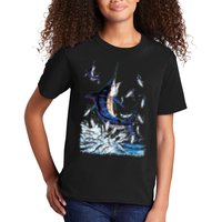 Blue Marlin Fishing Kids T-Shirt