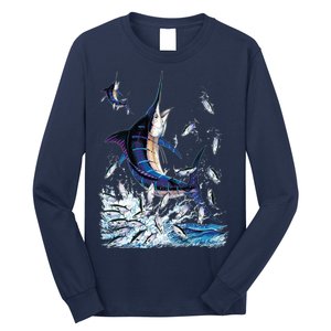 Blue Marlin Fishing Long Sleeve Shirt