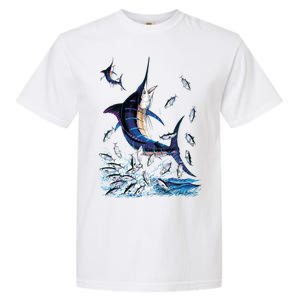 Blue Marlin Fishing Garment-Dyed Heavyweight T-Shirt