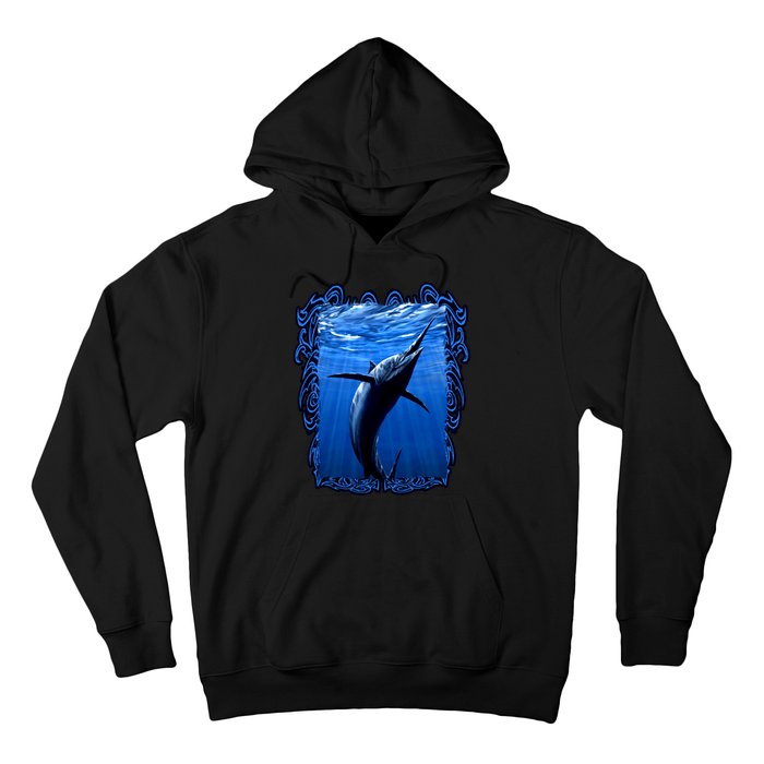 Blue Marlin Underwater Hoodie