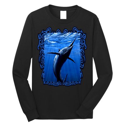 Blue Marlin Underwater Long Sleeve Shirt