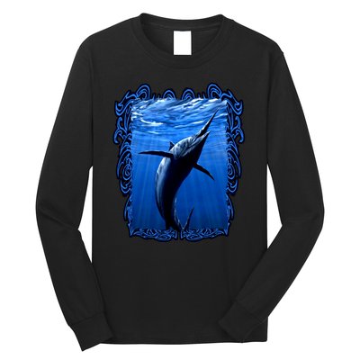 Blue Marlin Underwater Long Sleeve Shirt