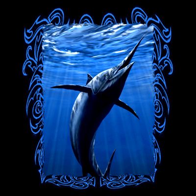 Blue Marlin Underwater T-Shirt
