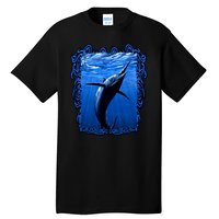 Blue Marlin Underwater Tall T-Shirt