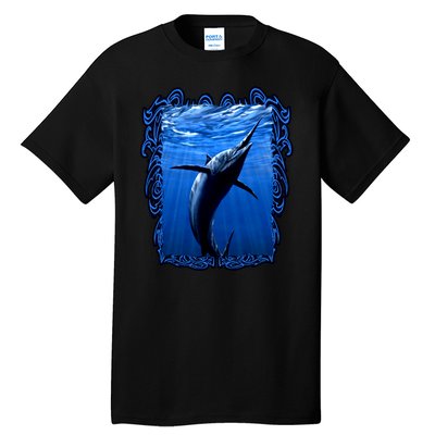 Blue Marlin Underwater Tall T-Shirt