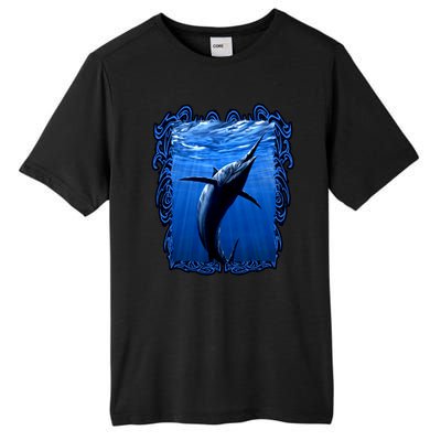 Blue Marlin Underwater Tall Fusion ChromaSoft Performance T-Shirt