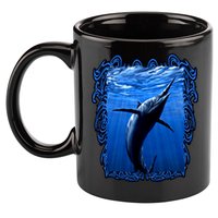 Blue Marlin Underwater 11oz C Handle Ceramic Mug