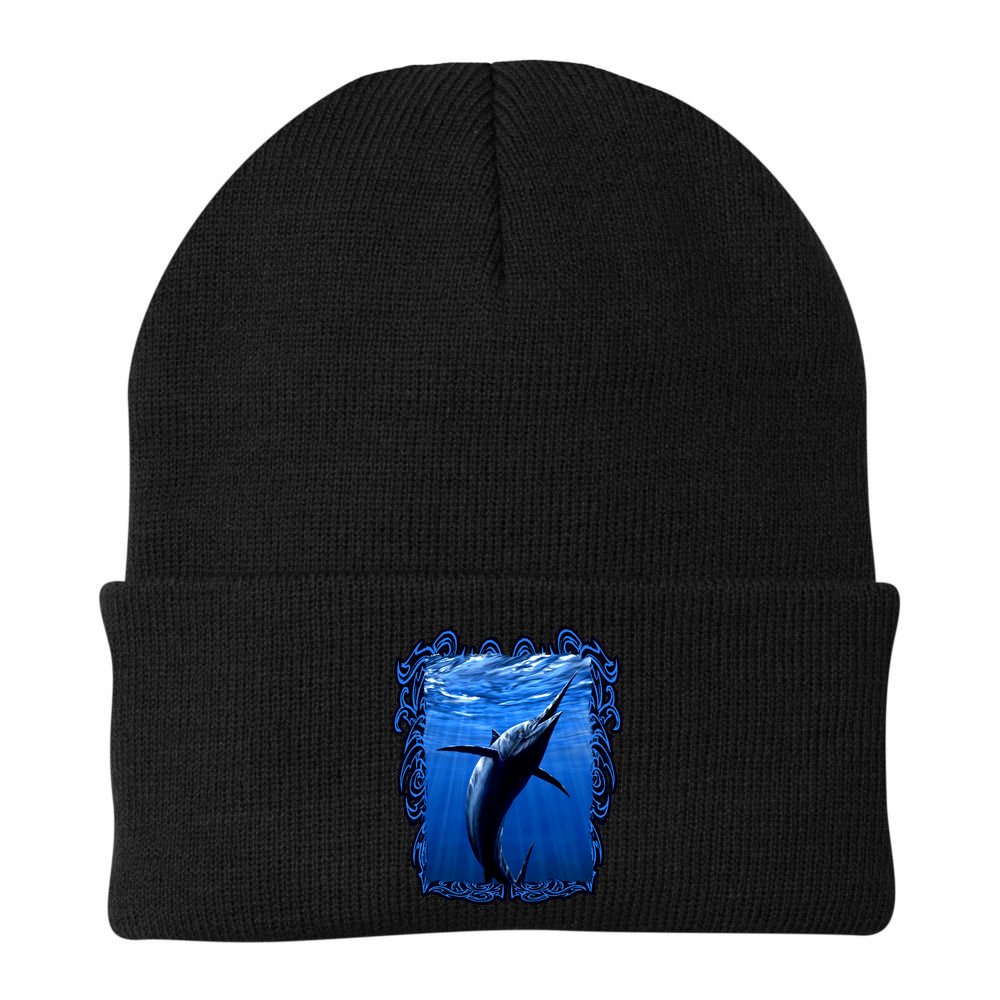 Blue Marlin Underwater Beanie
