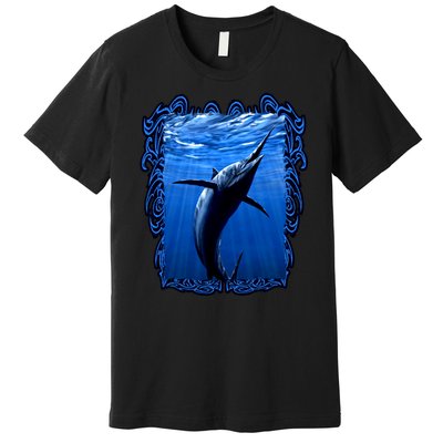 Blue Marlin Underwater Premium T-Shirt