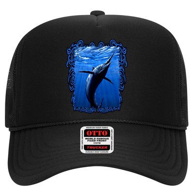 Blue Marlin Underwater Trucker Hat