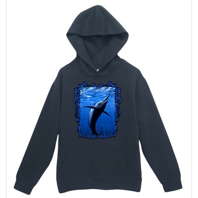 Blue Marlin Underwater Urban Pullover Hoodie