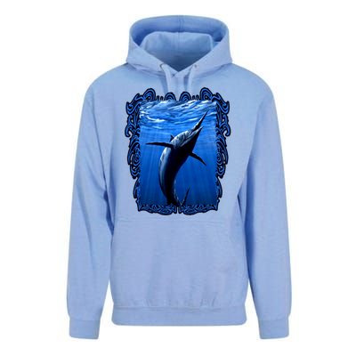 Blue Marlin Underwater Unisex Surf Hoodie