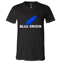 Blue Origin Feather Logo V-Neck T-Shirt