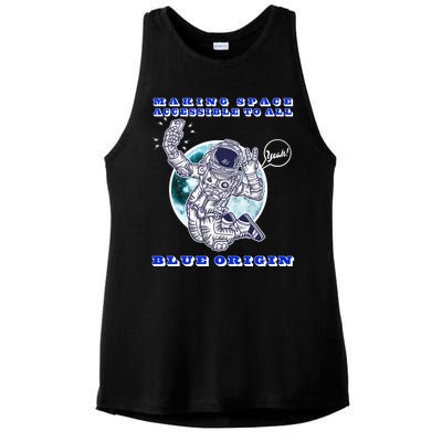 Blue Origin Making Space Accessible To All Ladies PosiCharge Tri-Blend Wicking Tank