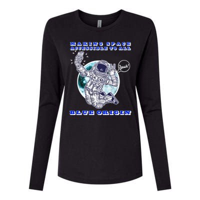 Blue Origin Making Space Accessible To All Womens Cotton Relaxed Long Sleeve T-Shirt