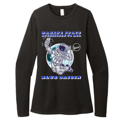 Blue Origin Making Space Accessible To All Womens CVC Long Sleeve Shirt