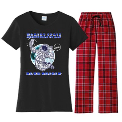 Blue Origin Making Space Accessible To All Women's Flannel Pajama Set