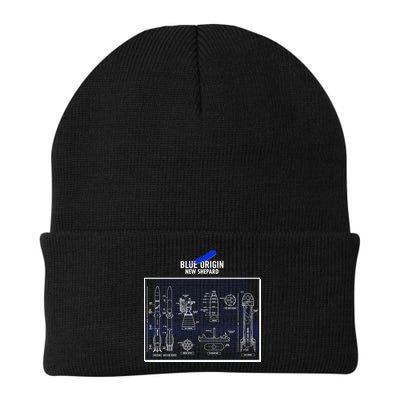 Blue Origin New Shepard Spaceship Blueprints Beanie