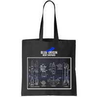 Blue Origin New Shepard Spaceship Blueprints Bag