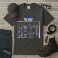 Blue Origin New Shepard Spaceship Blueprints Tall T-Shirt