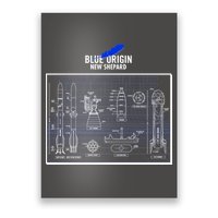 Blue Origin New Shepard Spaceship Blueprints Poster