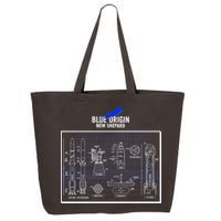 Blue Origin New Shepard Spaceship Blueprints 25L Jumbo Tote