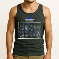Blue Origin New Shepard Spaceship Blueprints Tank Top
