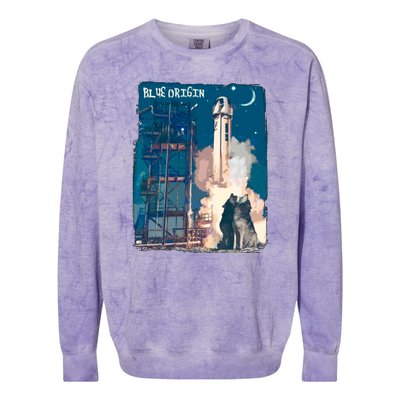 Blue Origin Space Launch Colorblast Crewneck Sweatshirt