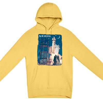 Blue Origin Space Launch Premium Pullover Hoodie