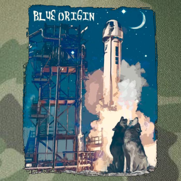 Blue Origin Space Launch Legacy Tie Dye Trucker Hat