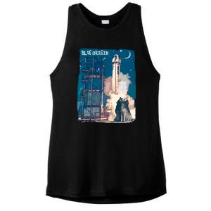 Blue Origin Space Launch Ladies PosiCharge Tri-Blend Wicking Tank