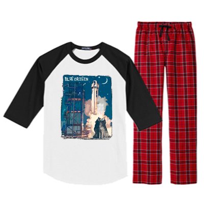 Blue Origin Space Launch Raglan Sleeve Pajama Set