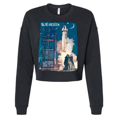 Blue Origin Space Launch Cropped Pullover Crew