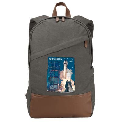 Blue Origin Space Launch Cotton Canvas Backpack