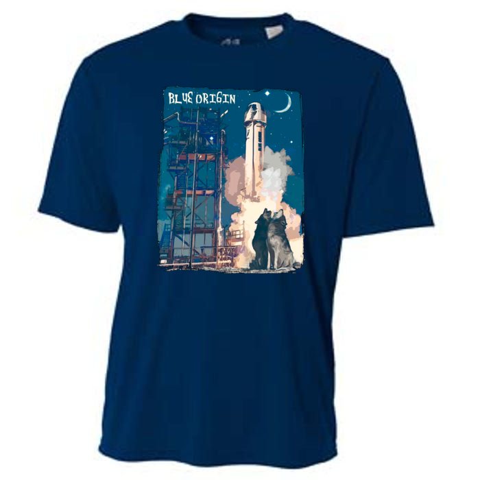 Blue Origin Space Launch Cooling Performance Crew T-Shirt