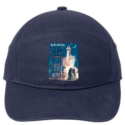 Blue Origin Space Launch 7-Panel Snapback Hat