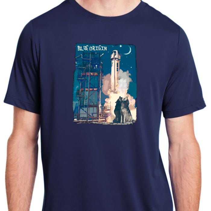 Blue Origin Space Launch Adult ChromaSoft Performance T-Shirt