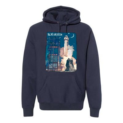 Blue Origin Space Launch Premium Hoodie