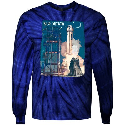 Blue Origin Space Launch Tie-Dye Long Sleeve Shirt