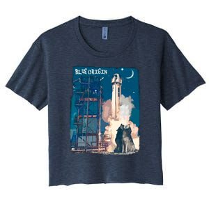 Blue Origin Space Launch Women's Crop Top Tee