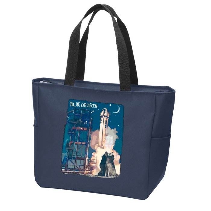 Blue Origin Space Launch Zip Tote Bag