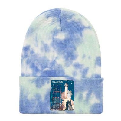 Blue Origin Space Launch Tie Dye 12in Knit Beanie