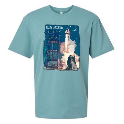 Blue Origin Space Launch Sueded Cloud Jersey T-Shirt